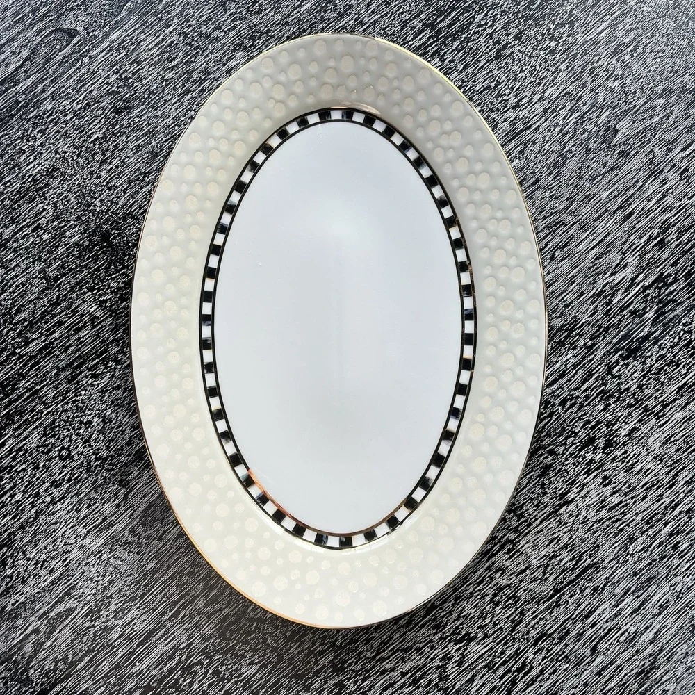 Mackenzie Childs Soho‎ Cloud Serving Platter